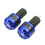 Aluminum Alloy Motorcycle Handlebar Plug – Blue, 2 Pack 1