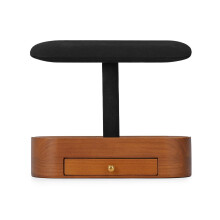 Solid Wood Watch Stand with Drawer – 4-5 Watch Display