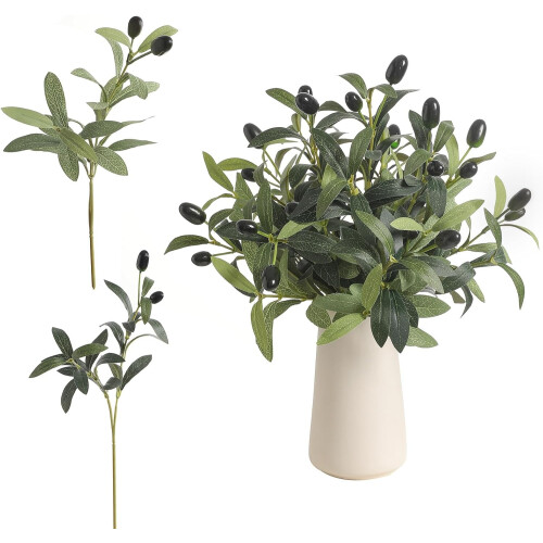10-Piece Artificial Olive Branches 30cm
