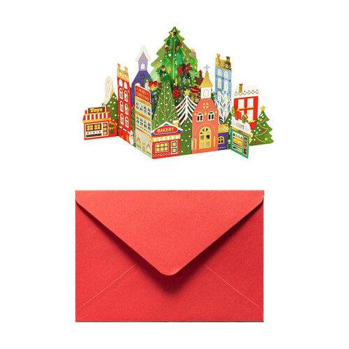 Cartão de Natal 3D com Envelope, Conjunto de 1 2