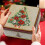 Christmas Tin Gift Box – Beige Iron Storage Box, 17.3 x 1