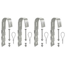 (As show, One size) Balcony Hook for Solar Panels 304 Stainless Steel Mounting Bracket for Photovoltaic Modules