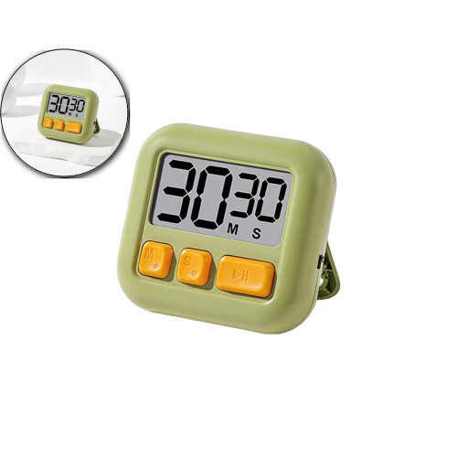 LCD Kitchen Timer with Magnetic Back and Stand