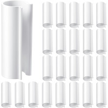 Colliers de serrage pour tuyaux en PVC pour jardinage, 32 pièces, blancs, 6 cm (2,4 pouces)