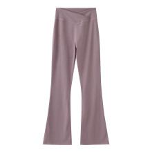 Girl Pants - Girls High Waisted Flare Pants Yoga Bootcut Solid Bell Bottoms Leggings Dance Playwear - Girls Clothes,Color:01 Purple,Size:9-10 Years