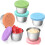 6-Pack 2.4oz Stainless Steel Sauce Containers with 1