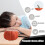 Pumpkin Shaped Throw Pillow 20x20x12cm Orange Polypropylene 4