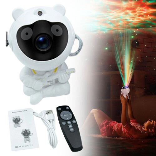 Astronaut Star Projector Night Light with 360 Rotation