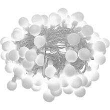 LED-bolvormige lichtslinger, USB-voeding, 10m80LED, paars