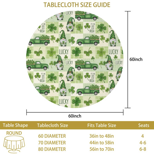 60 Inch Round Polyester Tablecloth 2