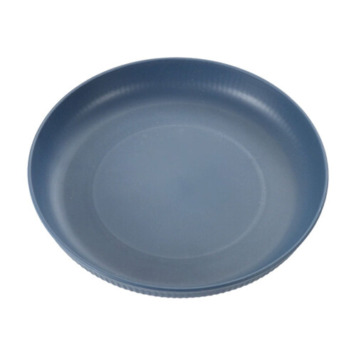 9 Inch Blue Stackable Shockproof Plastic Plates 1