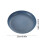 Lightweight Plastic Plates 9 Inch Round Dinner Plates Blue Stackable Shockproof Fruit Plates 3