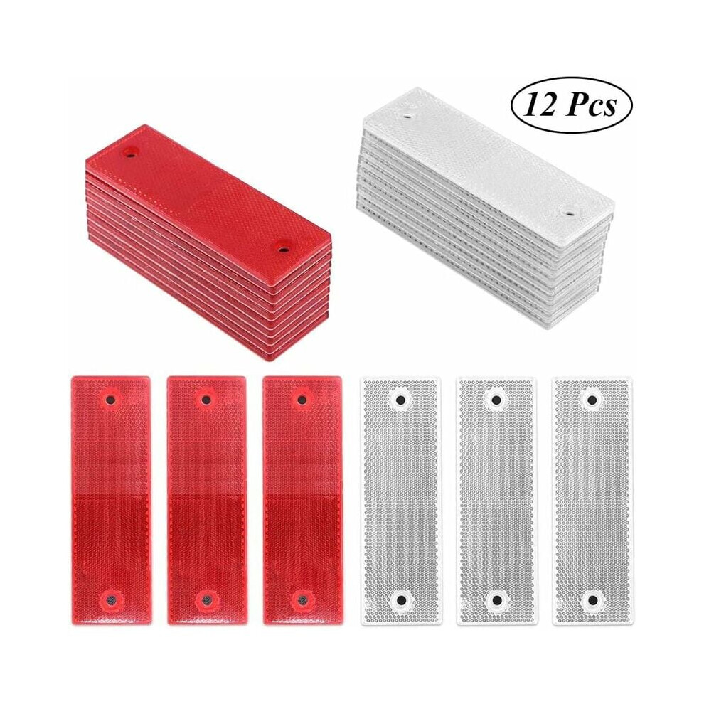 Enhanced Visibility Warning Plate Adhesive Reflector, Robust And Wind Resistant For Trailers, Trucks, And Bicycles, Self Adhesive For Easy Assembly 9044386816733