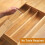 Bamboo drawer divider and organizer, kitchen drawer organizer, adjustable drawer divider 6