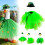 St. Patrick's Day ganzenoutfit groene tule tutu en 4