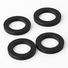 4-Pack 3/4" Rubber Shower Head Gasket for G1/2" Fixed/Handheld Shower Hose, Leak-Proof Seal – Compatible with Standard Shower Heads