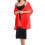 Elegant Chiffon Shawl for Evening Dresses, Red, One Size 1