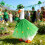 St. Patrick's Day ganzenoutfit groene tule tutu en 5