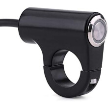 Aluminum Alloy Material Motorcycle Handlebar Switch, Waterproof ON/OFF Button (Model B) for Headlight Brake Fog Lights Control, Universal Fitment