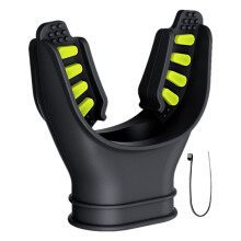 Comfortable, wear-resistant snorkel mouthpiece compatible with standard diving regulators