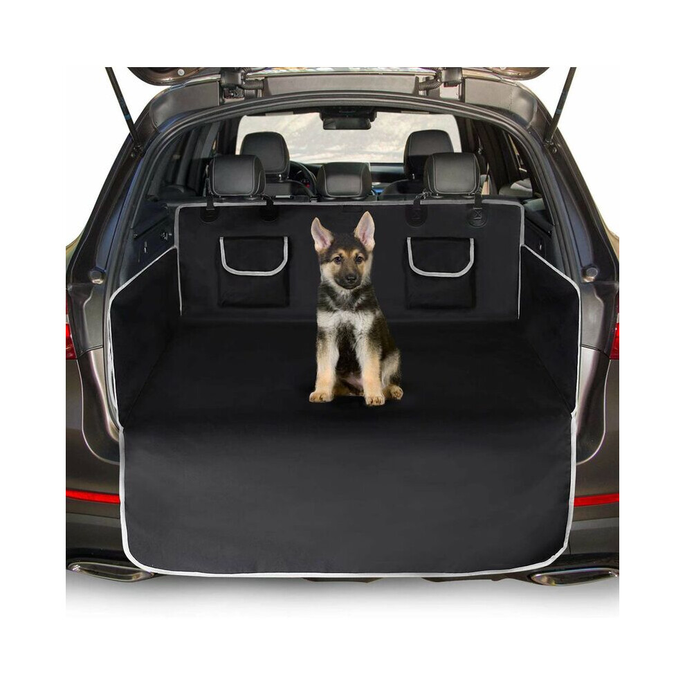 Adjustable Straps Suv Cargo Liner, Non-Slip Durable Mat For Pet Lovers, 185 X 103 Cm Easy To Clean Surface With Detachable Pocket And Black 9044386817211