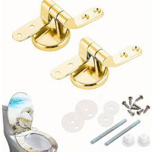 Gold Toilet Seat Hinges Replacement Set – Adjustable