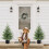 2FT Real-Touch Norfolk Pine Topiary Tree with Black Pot 5