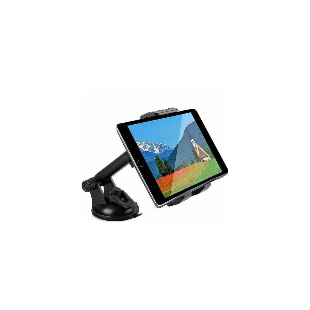360 Degree Pivot Indoor Cycling Bike Tablet Mount, Expandable Pole Strap Supports Devices 3.5 To 10.1 Inches, Ultra-Grippy Rubber Padded Strap 9044386820136