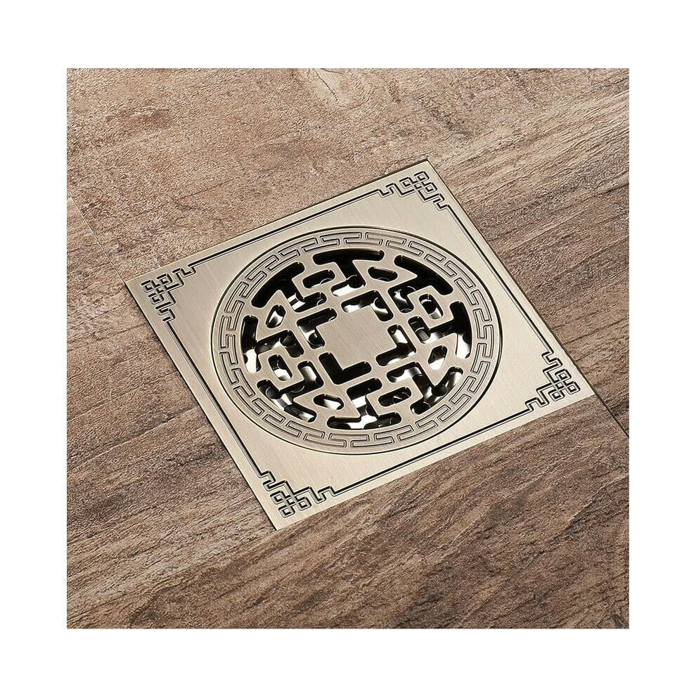 Floor Drain, Unique Surface Pattern Solid Brass Construction, Easy Cleaning Ensures A Hassle-Free Lifestyle Diverse Applications Incl Bathroom 9044386804358