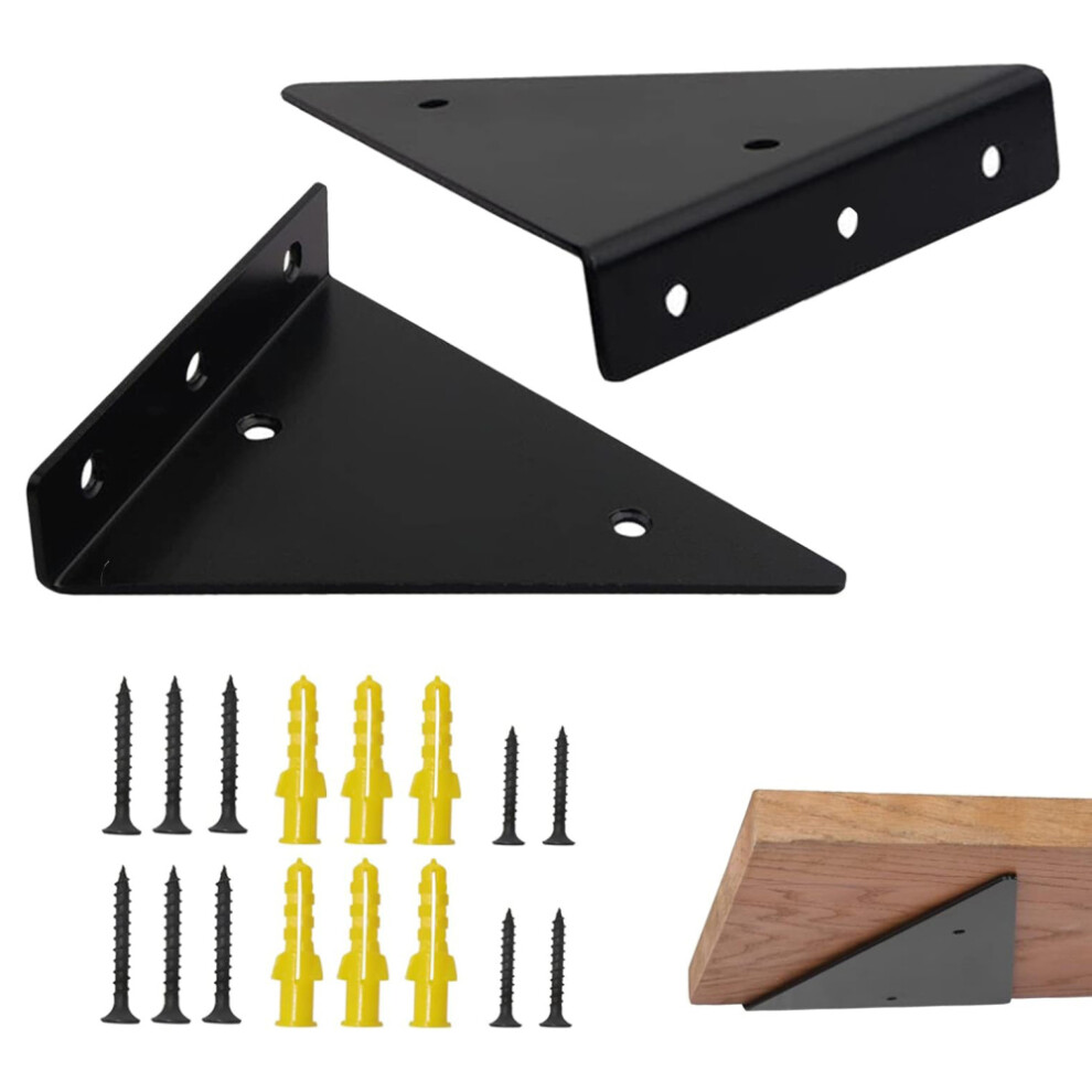 Wall Shelf Invisible Fixing 17Cm 2 Pieces Triangle Bracket Shelf Invisible Bracket Shelf Invisible Metal Shelf Bracket Floating Metal Triang 4261617884827