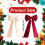 Velvet Christmas Bow White 20x63 Inch 3