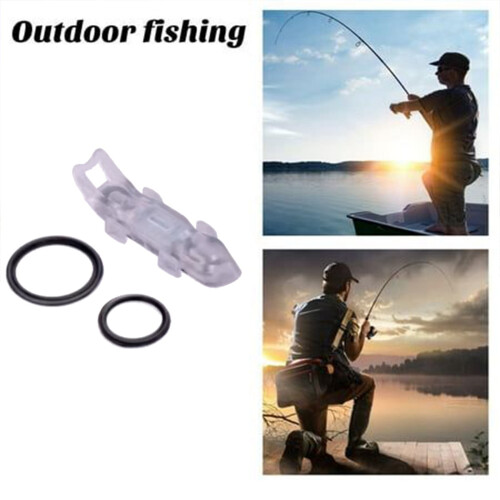 Fishing Hook Holder with 2 Rubber Rings – Quick-Mount ABS 1