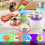 6-Pack 2.4oz Stainless Steel Sauce Containers with 5