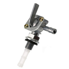 On Off 90 Degree Rotation Fuel Shut Off Valve for Engine Tanks, Universal Use Fuel Tank Switch with Filter Cup, Aluminum Alloy Body Premium Metal