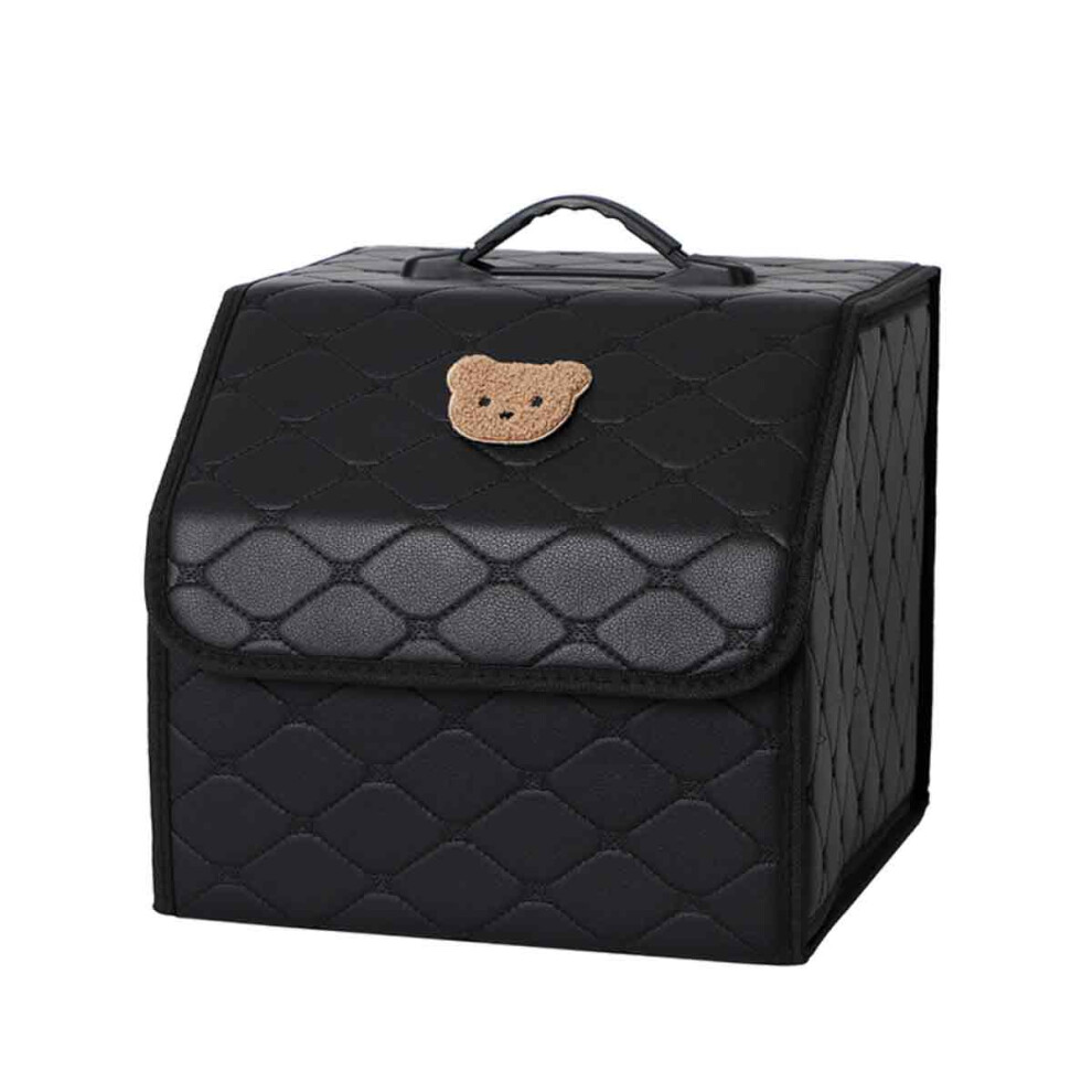 Trunk Organizer, Car Interior Supplies With Foldable Leather Frame, Multipurpose Storage Solution For Suvs And Sedans Compact Yet High-Capacity 9044386790972