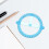 Swing Arm Protractor 360 Degree Blue Plastic Measuring Tool for Students 5Pcs 8