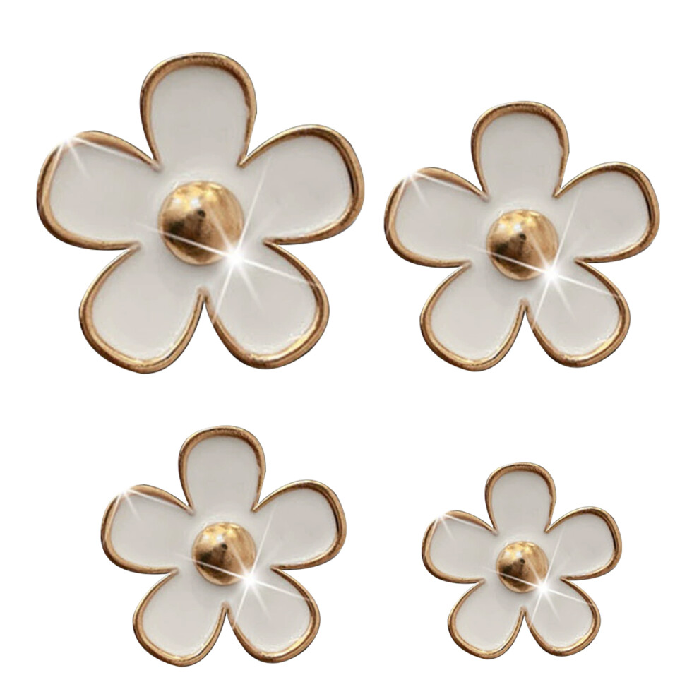 Reusable Air Freshener, Easy To Use Chrysanthemum Flower Car Air Fresheners Vent Clips, Five Petal Alloy Air Outlet Clip With Practical Function For 9044386791078