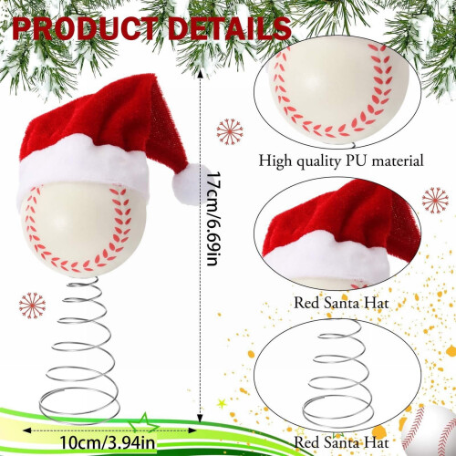 Basketball and Baseball Christmas Tree Topper 2
