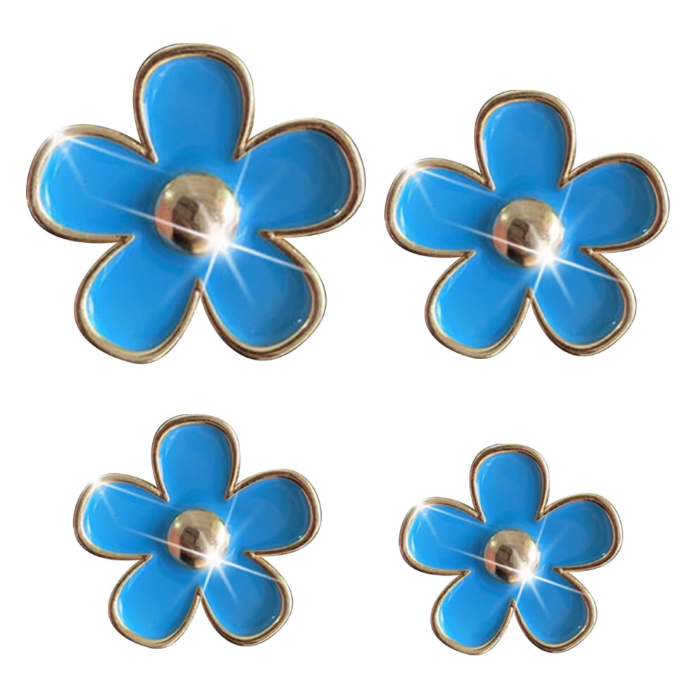 Reusable Air Freshener, Easy To Use Chrysanthemum Flower Car Air Fresheners Vent Clips, Five Petal Alloy Air Outlet Clip With Practical Function For 9044386791139