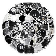 Goth Style Design Sticker Set for DIY Crafts and Personalization,  Waterproof Vinyl Stickers with Scratch-Resistant Front, Dark Aesthetic Goth