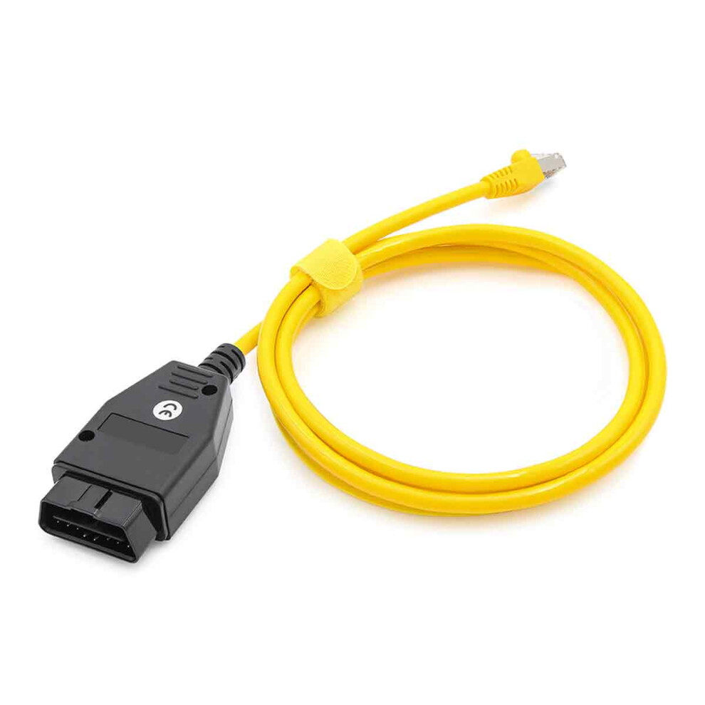 Enet Interface Cable For Bmw E-Sys Icom, Obdii Interface Cable Car Diagnostic Coding F-Series Brushing Hidden Data Tools With Ethernet Cable For 9044386791740