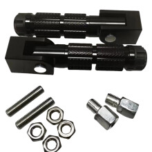 Anti Slip Knurled Surface Footpeg for Go Kart, Spring Loaded Foldable Foot Rest Pedal with Non Reset Design, Durable Footpeg Universal Compatibility