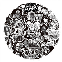 Goth Style Design Sticker Set for DIY Crafts and Personalization,  Waterproof Vinyl Stickers with Scratch-Resistant Front, Dark Aesthetic Goth