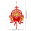 Vietnamese New Year Fan Decorations Red Paper 2