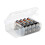 Hard Plastic Clear Battery Storage Box – 6 Slots for AA 2