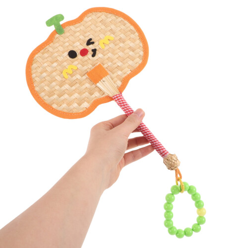 Natural Wheat Straw Hand Fan for Summer Cooling 1