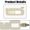 Hyundai Accent 2011–2015 Sun Visor with Mirror – Beige 4
