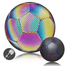 (5, Black) Glow-in-the-dark Soccer Ball Size 4 5, Luminous Ball For Night Games And Training