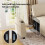 Joolihome U-Shaped 3-in-1 Fabric Convertible Sofa Bed 6