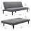 Living And Home Grey 3 Seater Upholstered Sofa Bed 6